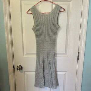 Elegant Gray Sleeveless Dress